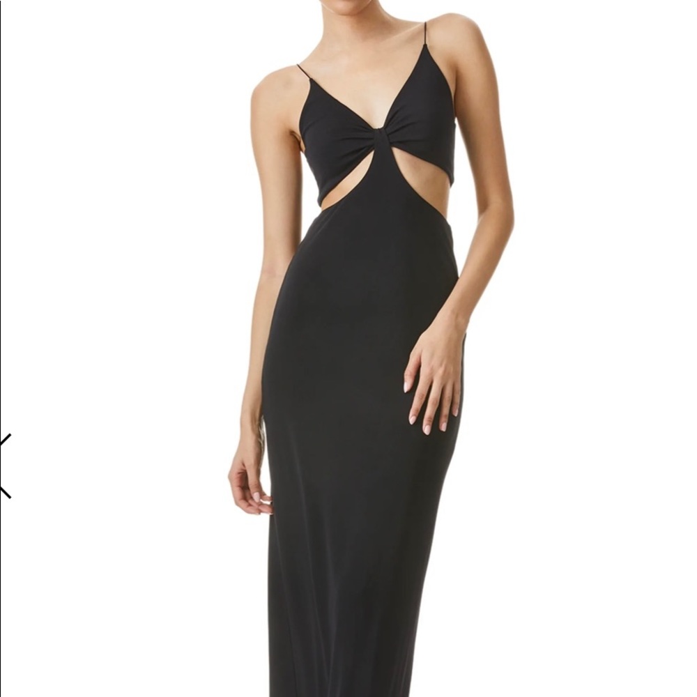 Alice + Olivia Havana Cut Out Tank Dress Black Size 6